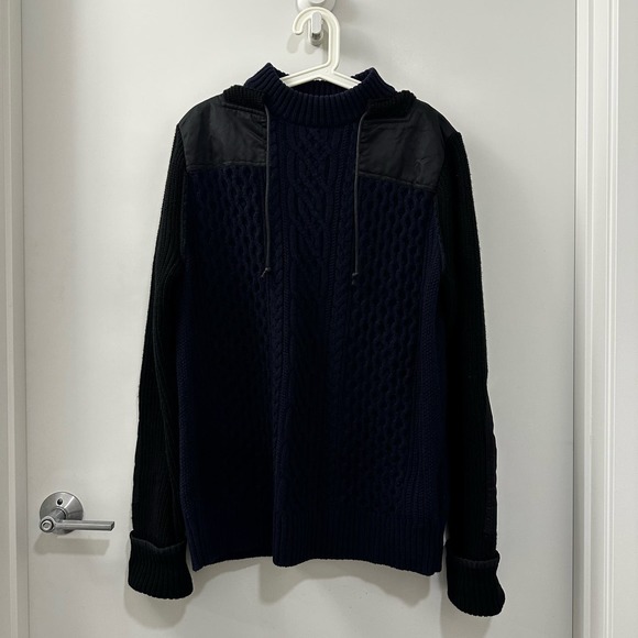 Sacai 18AW Wool Nylon Blend Sweater, Size 2 - Picture 2 of 7
